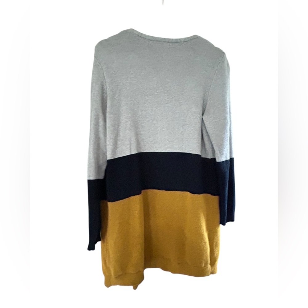 Colorblock Open Front Cardigan Size L - Picture 7 of 7